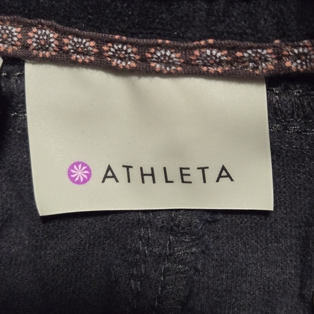 Athleta Womens Black Velvet Corduroy Mini Skirt Size 4 - Picture 8 of 12